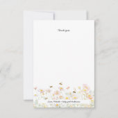 Honey Bee Baby shower dank je briefkaart (Voorkant)