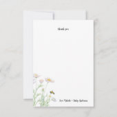 Honey Bee Baby shower dank je briefkaart (Voorkant)