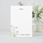 Honey Bee Baby shower dank je briefkaart (Staand voorkant)