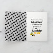 Honey Bee, Baby shower Dank je wel Card (Binnen)