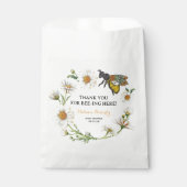 Honey Bee Baby shower Favoriete Bag | Dank je, lie Bedankzakje (Voorkant)