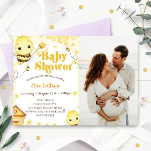 Honey Bee Baby shower Foto Kaart