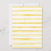 Honey Bee Baby shower Girl Invitation Kaart (Achterkant)