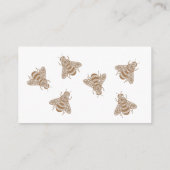 Honey Bee Baby shower Luier Raffle Informatiekaartje (Achterkant)