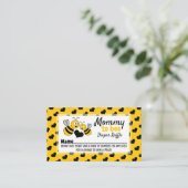 Honey Bee, Baby shower Luier Raffle Ticket Informatiekaartje (Staand voorkant)