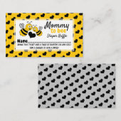 Honey Bee, Baby shower Luier Raffle Ticket Informatiekaartje (Voorkant / Achterkant)