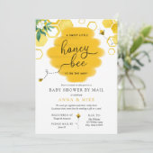 Honey Bee Baby shower per post Kaart (Staand voorkant)