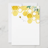 Honey Bee Baby shower per post Kaart (Achterkant)