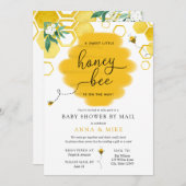 Honey Bee Baby shower per post Kaart (Voorkant / Achterkant)