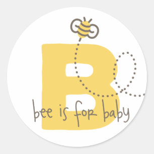 Honey Bee Baby shower Stickers