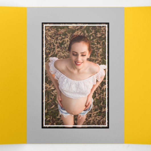 Honey Bee, Baby shower Suite Drieluik Uitnodiging (Binnenkant midden)