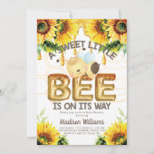 Honey Bee Baby shower Super Schattige Kaart (Voorkant)