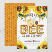 Honey Bee Baby shower Super Schattige Kaart (Voorkant / Achterkant)