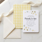 Honey Bee Baby Shower Uitnodiging | Gingham & Made