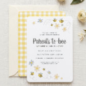 Honey Bee Baby Shower Uitnodiging | Gingham & Made
