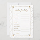 Honey Bee Baby shower wensen voor Baby Kaarten (Voorkant)