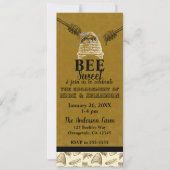 Honey Bee Beehive Engagement Party Evenemententick Kaart (Voorkant)