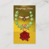 HONEY BEE BEEKEEPEETTE WREATSMIDDEL VOOR RODE WAX  VISITEKAARTJE (Achterkant)