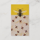 HONEY BEE,BEEKEEPEN,BEEKEEPER White Pearl Paper Visitekaartje (Achterkant)