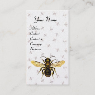 HONEY BEE,BEEKEEPEN,BEEKEEPER White Pearl Paper Visitekaartje