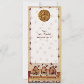 HONEY BEE ,BEEKEEPEND Monogram Kaart (Achterkant)