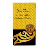 HONEY BEE ,BEEKEEPER APIARIST BEEKEEPING ETIKET (Voorkant)