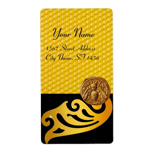 HONEY BEE ,BEEKEEPER APIARIST BEEKEEPING ETIKET (Voorkant)