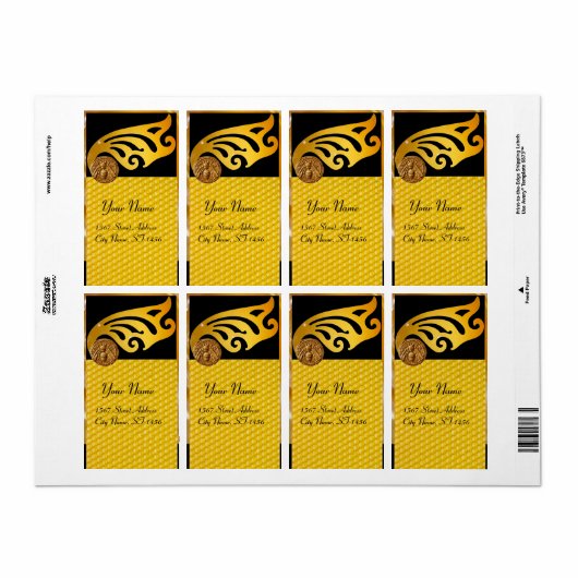 HONEY BEE ,BEEKEEPER APIARIST BEEKEEPING ETIKET (Full Sheet)