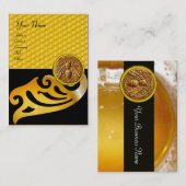 HONEY BEE ,BEEKEEPER APIARIST BEEKEEPING VISITEKAARTJE (Voorkant / Achterkant)