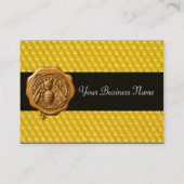 HONEY BEE ,BEEKEEPER APIARIST BEEKEEPWAX SEAL VISITEKAARTJE (Achterkant)