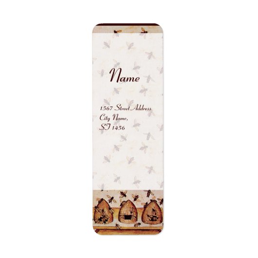 HONEY BEE ,BEEKEEPER APIARIST ETIKET (Voorkant)