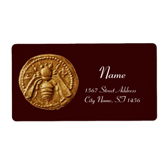 HONEY BEE ,BEEKEEPER APIARIST ETIKET (Voorkant)