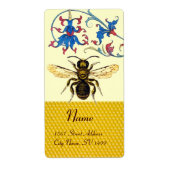 HONEY BEE ,BEEKEEPER APIARIST ETIKET (Voorkant)