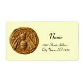 HONEY BEE ,BEEKEEPER APIARIST ETIKET (Voorkant)