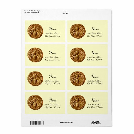 HONEY BEE ,BEEKEEPER APIARIST ETIKET (Full Sheet)