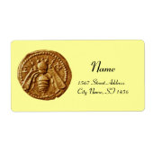 HONEY BEE ,BEEKEEPER APIARIST ETIKET (Voorkant)