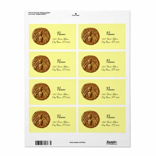 HONEY BEE ,BEEKEEPER APIARIST ETIKET (Full Sheet)