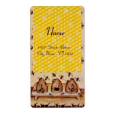 HONEY BEE ,BEEKEEPER APIARIST ETIKET (Voorkant)