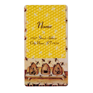 HONEY BEE ,BEEKEEPER APIARIST ETIKET