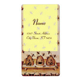 HONEY BEE ,BEEKEEPER APIARIST ETIKET (Voorkant)