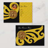 HONEY BEE ,BEEKEEPER APIARIST MONOGRAM VISITEKAARTJE (Voorkant / Achterkant)