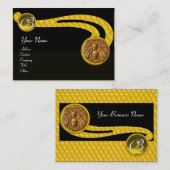 HONEY BEE ,BEEKEEPER APIARIST MONOGRAM VISITEKAARTJE (Voorkant / Achterkant)