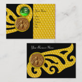 HONEY BEE ,BEEKEEPER APIARIST MONOGRAM VISITEKAARTJE (Voorkant / Achterkant)