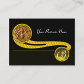 HONEY BEE ,BEEKEEPER APIARIST MONOGRAM VISITEKAARTJE (Achterkant)