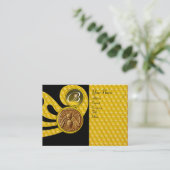 HONEY BEE ,BEEKEEPER APIARIST MONOGRAM VISITEKAARTJE (Staand voorkant)