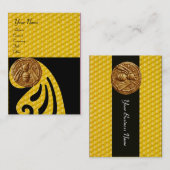 HONEY BEE ,BEEKEEPER APIARIST VISITEKAARTJE (Voorkant / Achterkant)