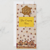 HONEY BEE, BEEKEEPER APIRIST BROWN WAX SEAL (Achterkant)