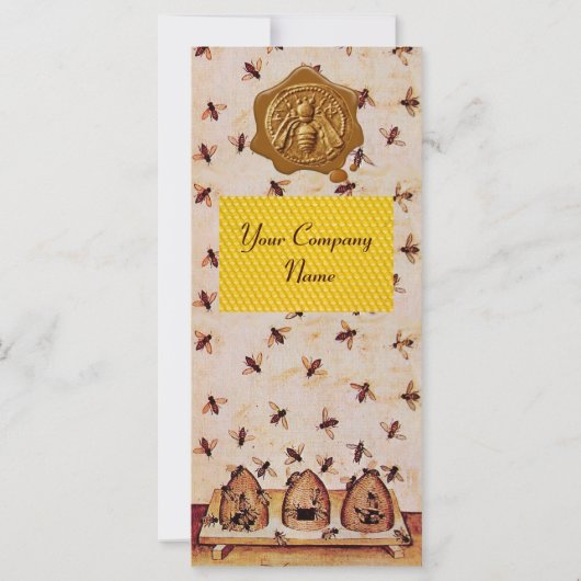 HONEY BEE, BEEKEEPER APIRIST BROWN WAX SEAL (Achterkant)