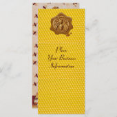 HONEY BEE, BEEKEEPER APIRIST BROWN WAX SEAL (Voorkant / Achterkant)