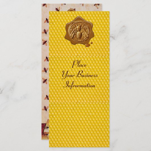 HONEY BEE, BEEKEEPER APIRIST BROWN WAX SEAL (Voorkant / Achterkant)